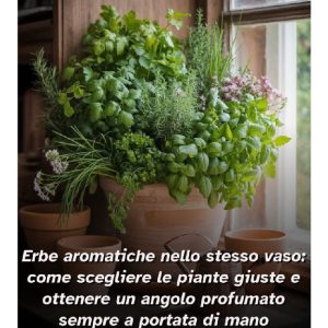 Erbe aromatiche in vaso comune